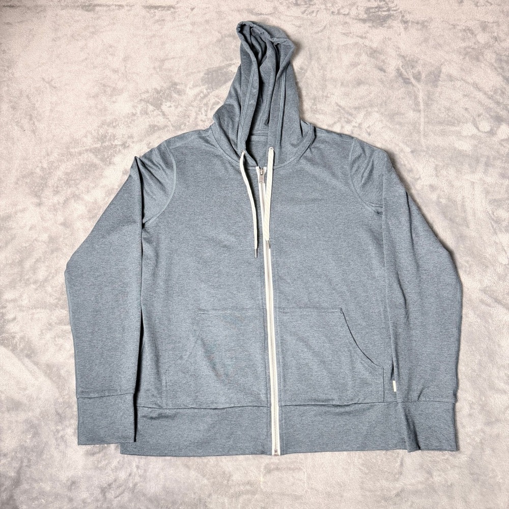 Vuori Womens Small Halo Performance Zip Up Hoodie 2.0 Green DreamKnit VW268